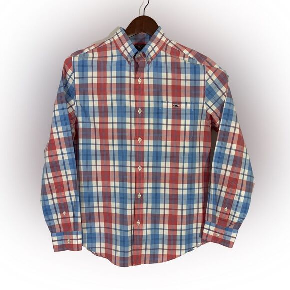 Vineyard Vines Shirt Men’s M Slim Fit Tucker Button Up Long Sleeve Preppy - Picture 2 of 10